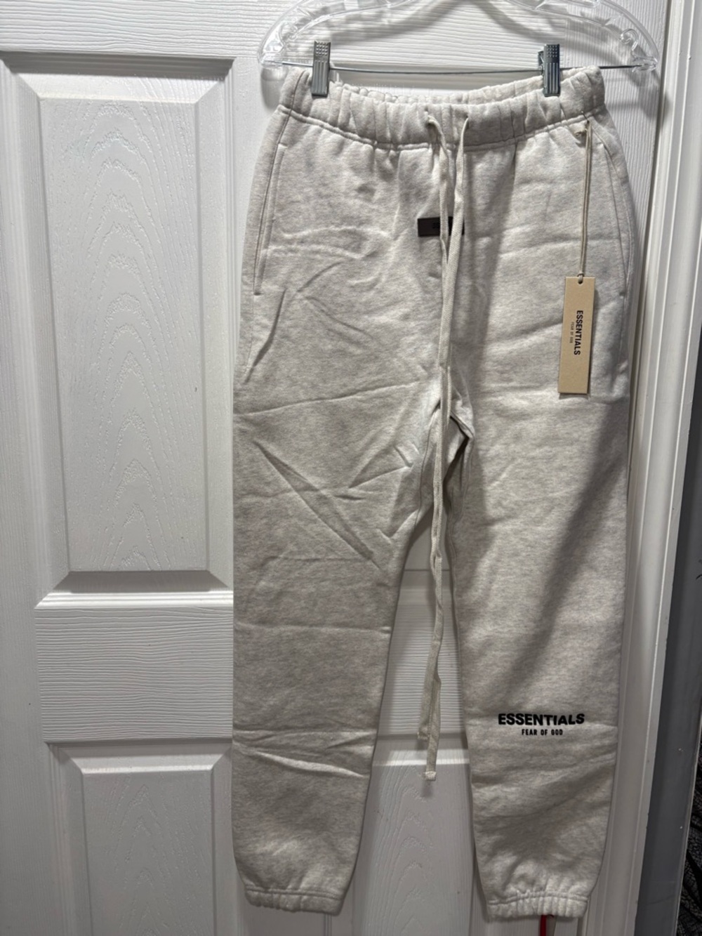 Fear of God ESSENTIALS Cream Drawstring Joggers - Light Oat PO-1/9